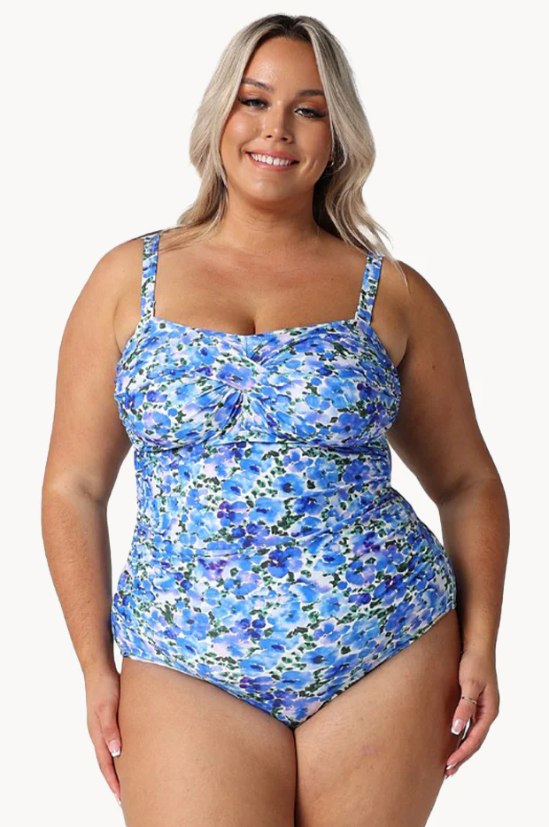 Pansy Twist Front Bandeau One Piece - Image 4