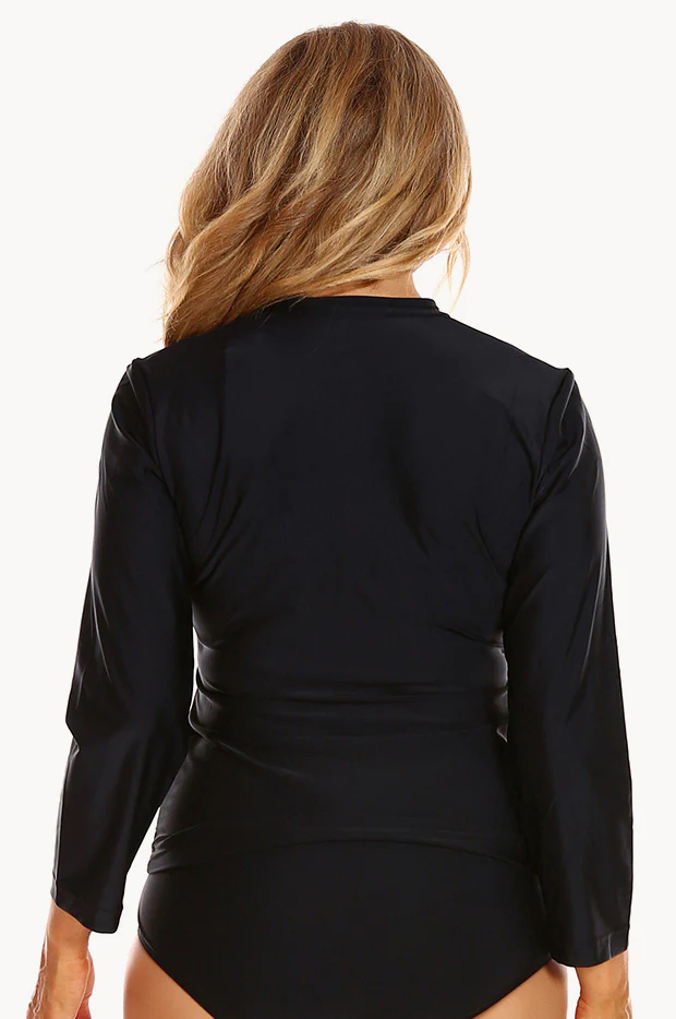 Plain Long Sleeve Rash Top - Image 3