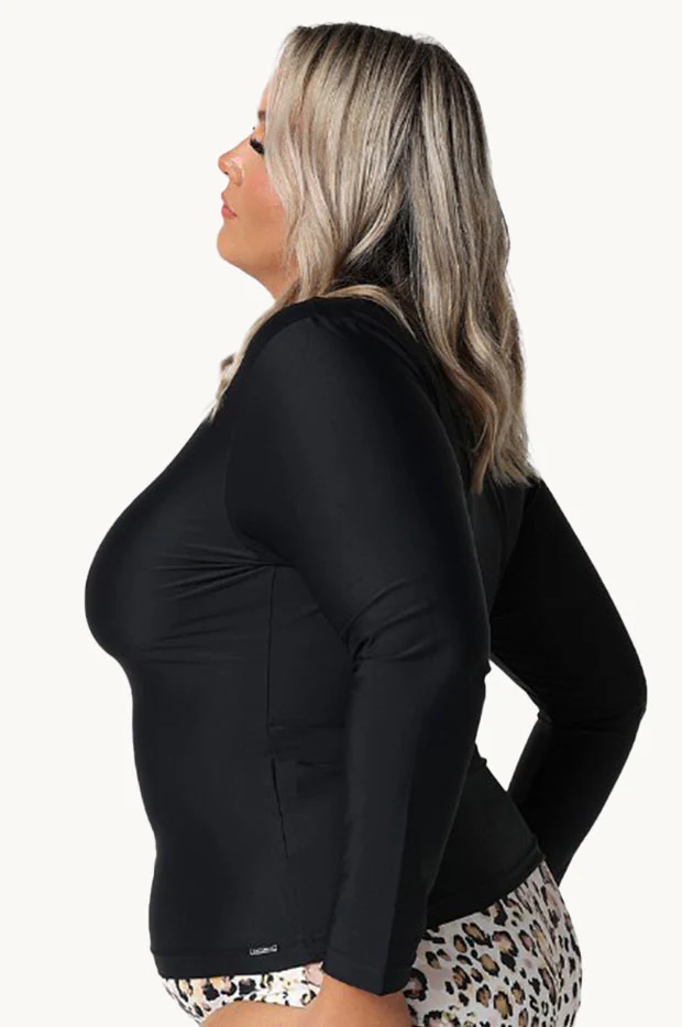 Plain Long Sleeve Rash Top - Image 6