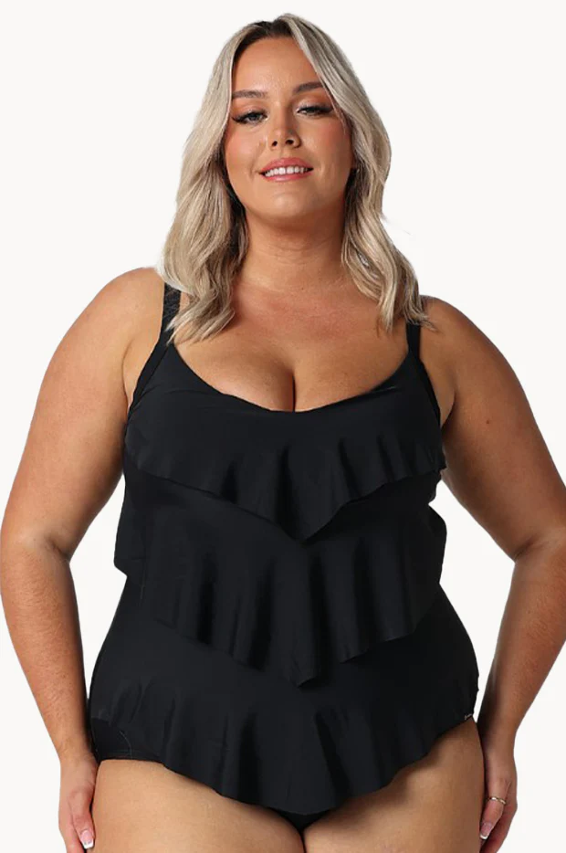Plain Tiered Frill One Piece - Image 6