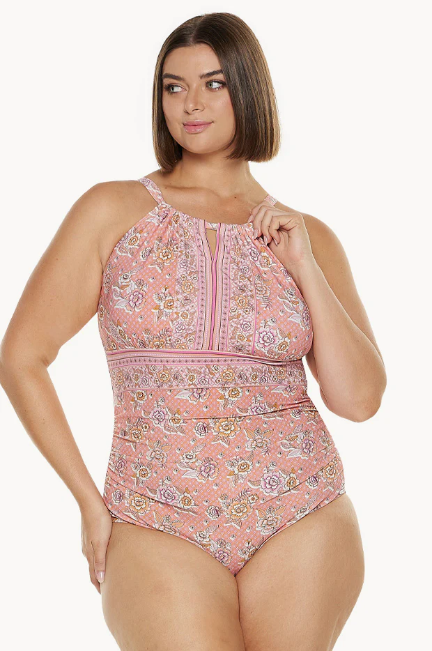 Seychelles Keyhole High Neck One Piece