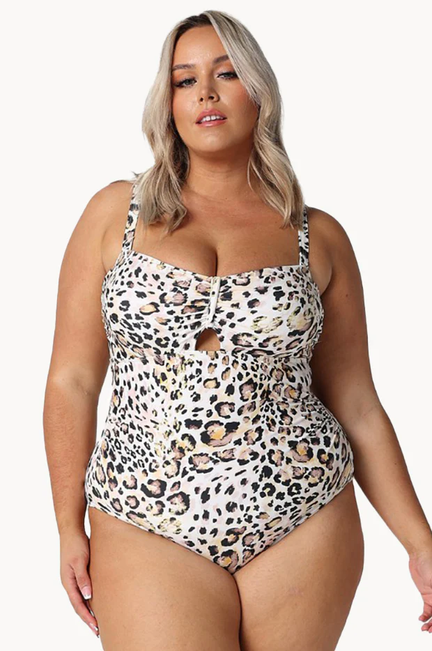 Snow Leopard Bandeau One Piece - Image 2