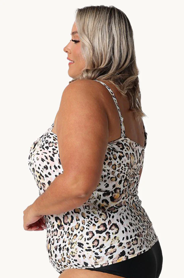 Snow Leopard Flounce Tankini Separate - Image 3