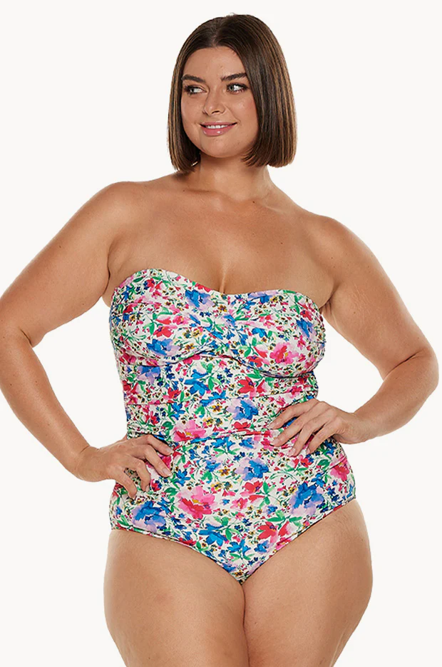 Summer Fields Twist Bandeau One Piece