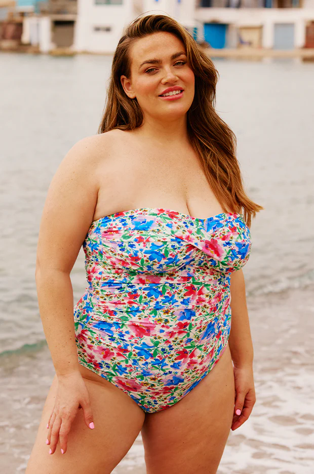Summer Fields Twist Bandeau One Piece - Image 4