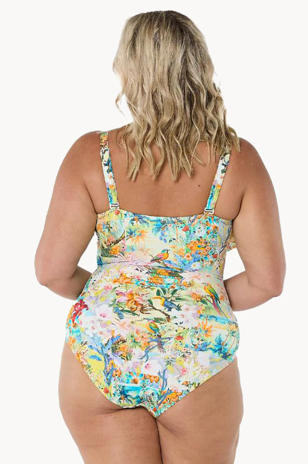 Tropicana Frill V Neck One Piece - Image 3