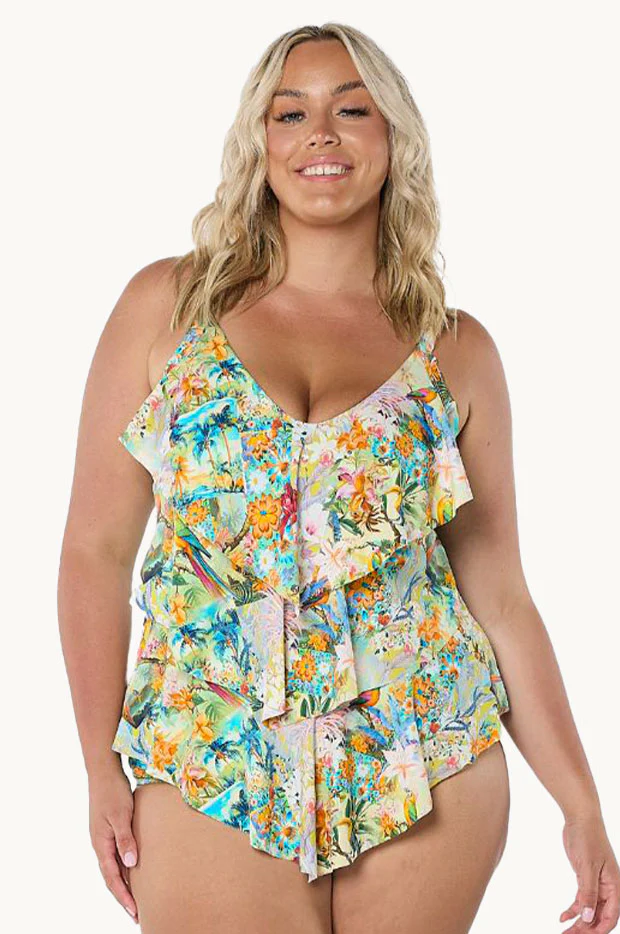 Tropicana Tiered Frill Tankini Separate - Image 2