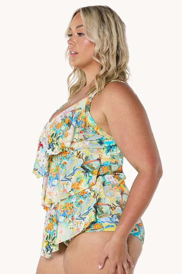 Tropicana Tiered Frill Tankini Separate - Image 4