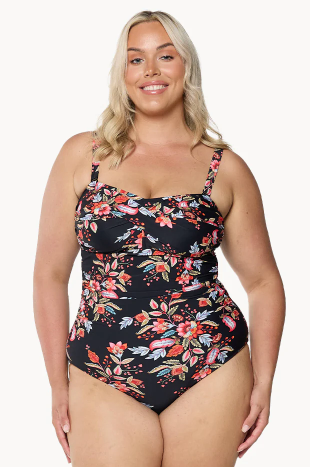 Wild Berries Twist Front Bandeau One Piece - Image 2