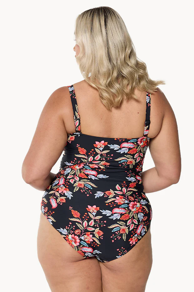 Wild Berries Twist Front Bandeau One Piece - Image 3
