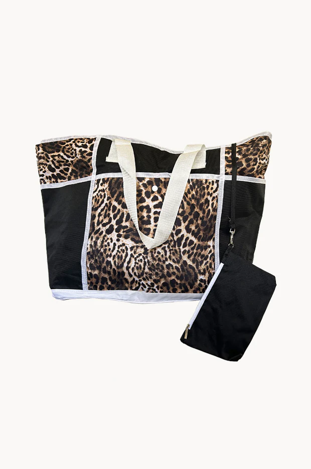 Combo XLarge Nylon Zip Beach Bag