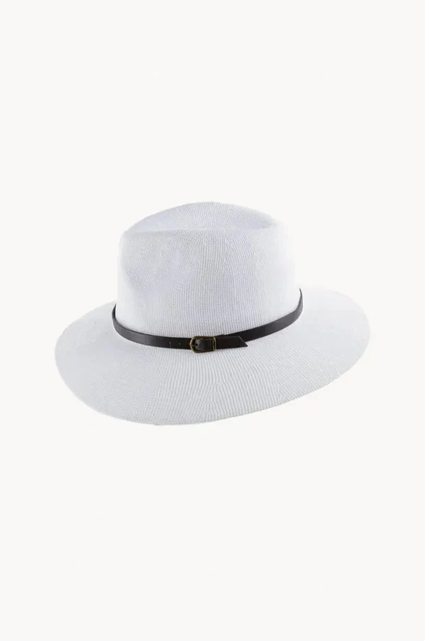 Knit Leather Band Fedora