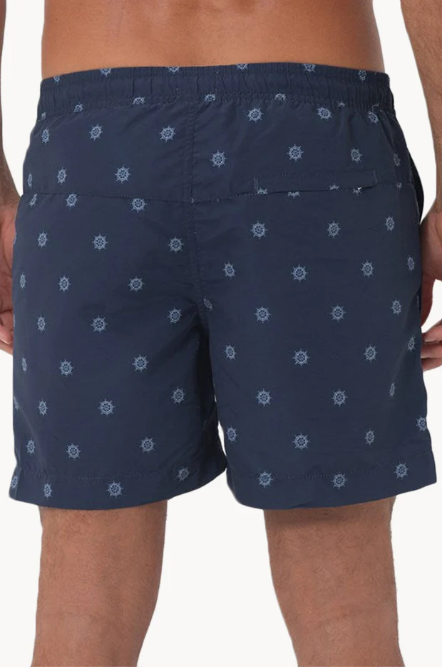 Mens Navy Helms Swim Short - Image 2