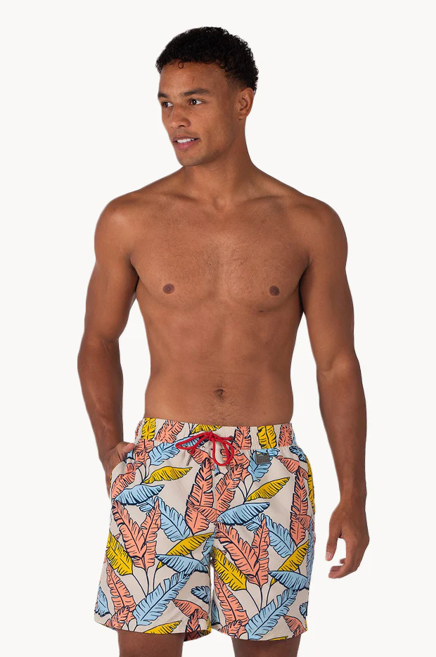 Mens Tropical Leaf Boardshort