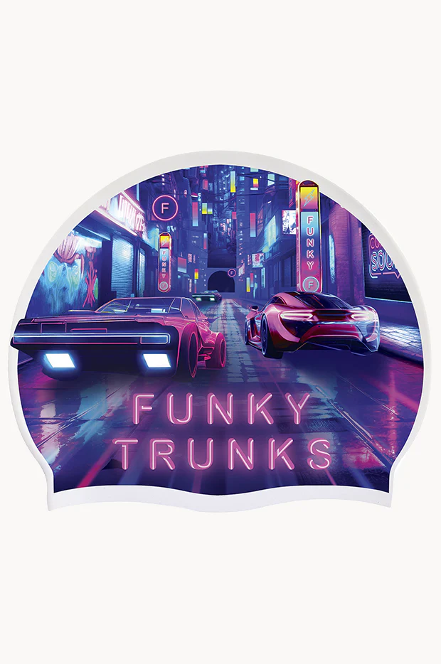 Cyber City Swim Cap