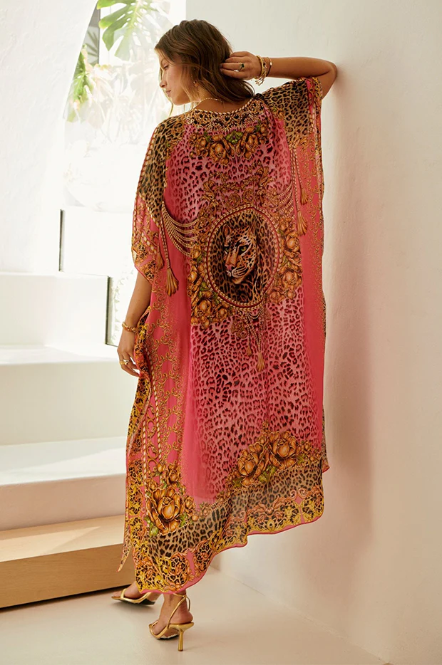 Pink Leopard Medium Kaftan - Image 2