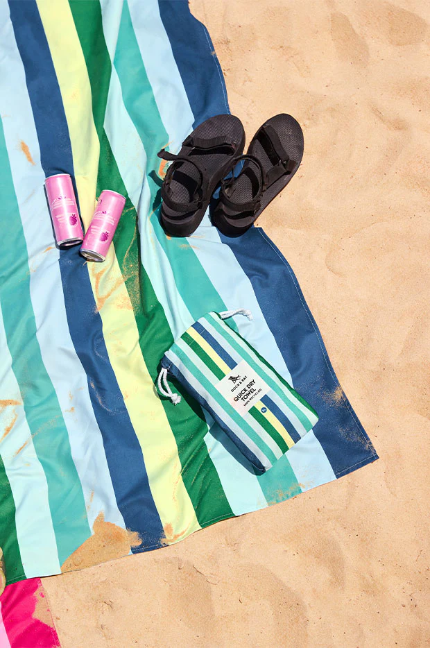 Stripe Summer Microfibre Towel - Image 2