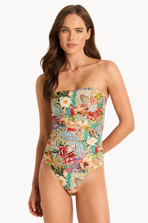 Farrah Ruched Bandeau One Piece - Image 2