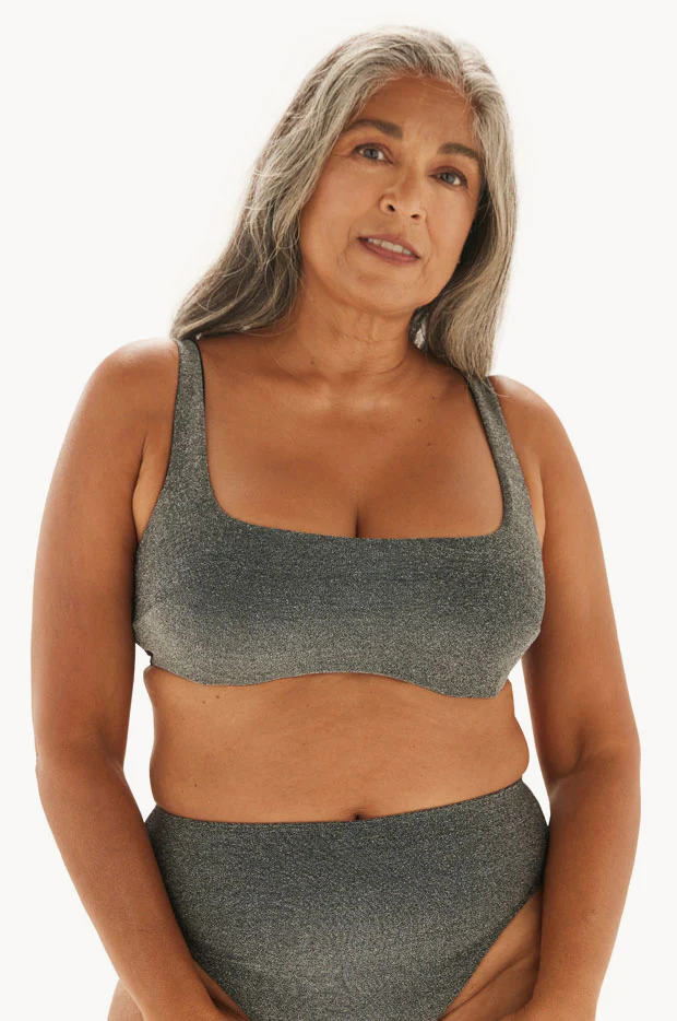 Glitter F Cup Underwire Crop - Image 2