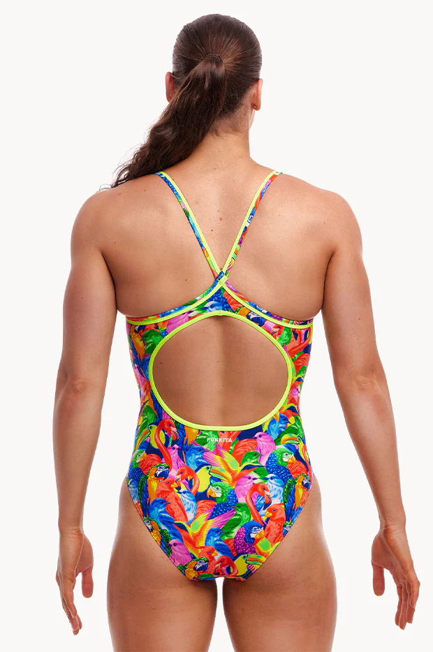 Bright Birds Diamond Back One Piece - Image 2