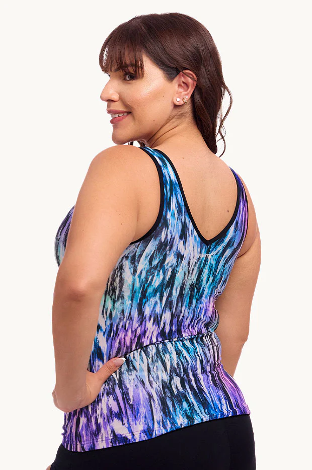 Fly Dye DD/E Cup Zip Tankini Separate - Image 2