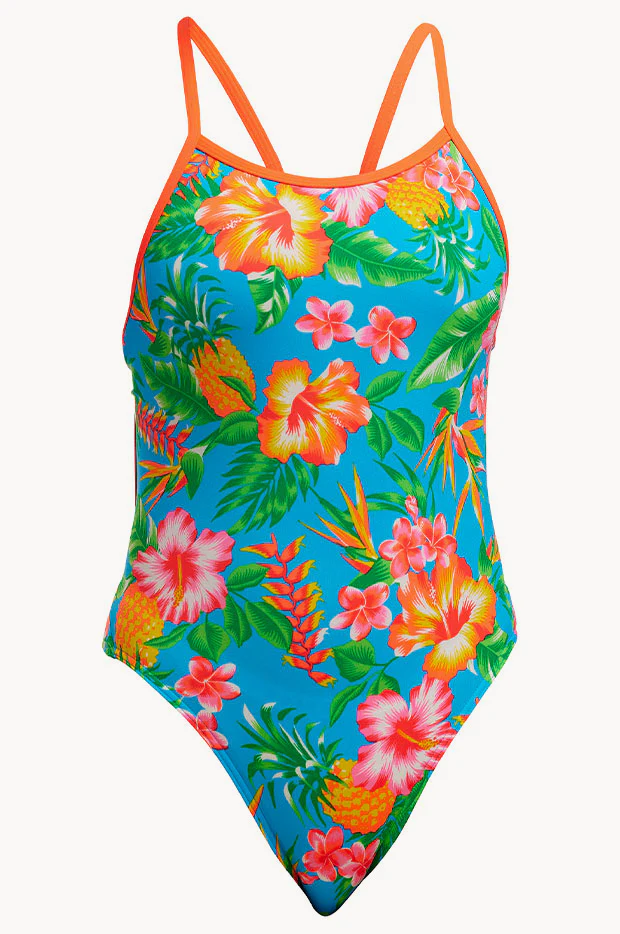 Girls Blue Hawaii Single Strap One Piece - Image 2