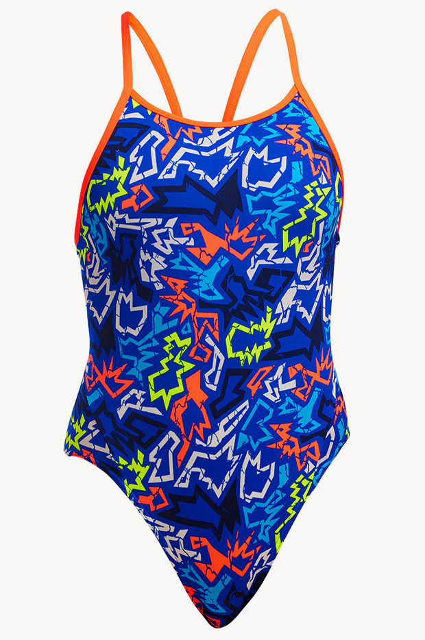 Girls Broken Hearts Diamond Back One Piece - Image 3
