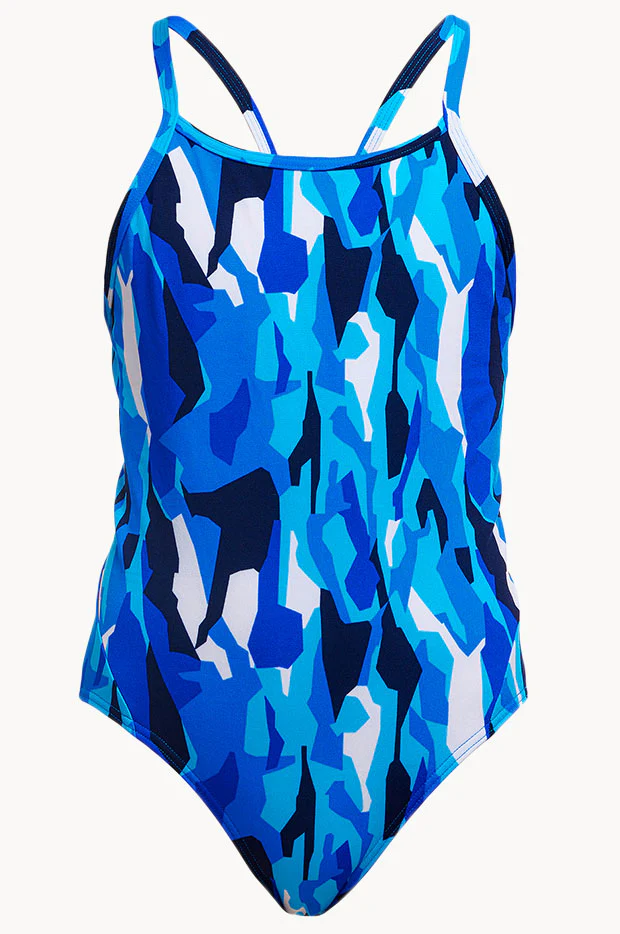 Girls Chaz Michael Diamond Back One Piece - Image 3