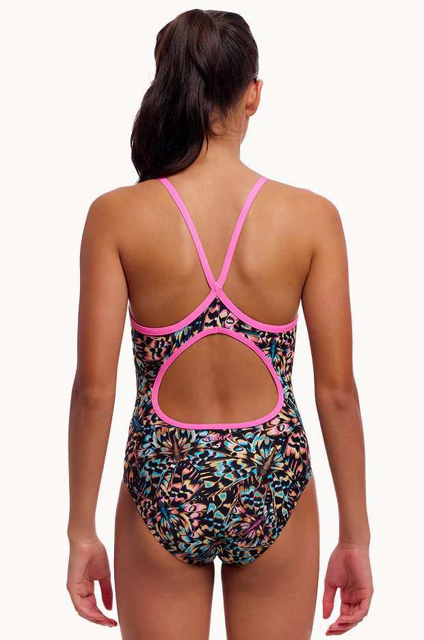 Girls Copper Cluster Diamond Back One Piece - Image 2