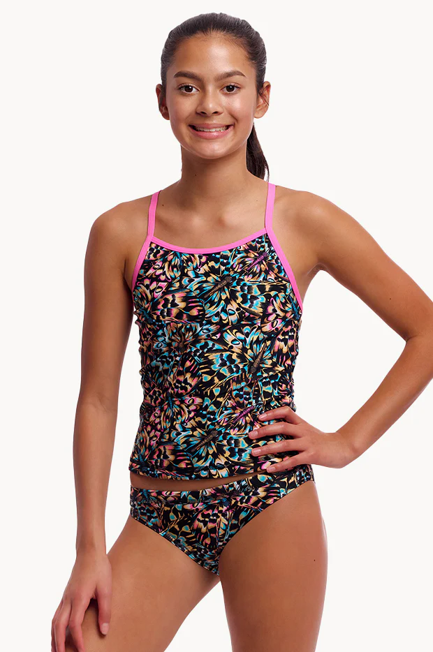 Girls Copper Cluster Tankini Set - Image 3