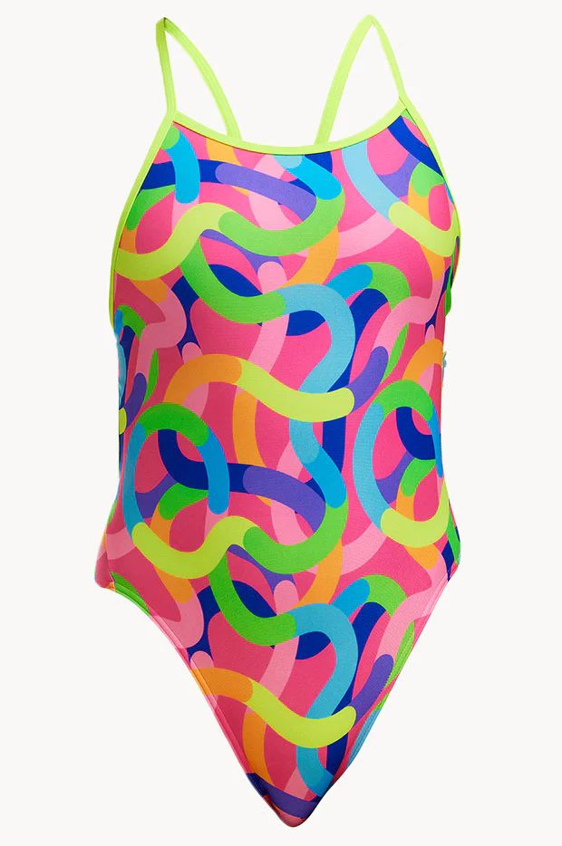 Girls Curly Wurly Single Strap One Piece - Image 3