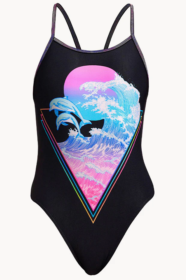 Girls Dolph Lundgren Single Strap One Piece - Image 3