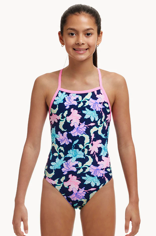 Girls Fast Flow Tie Me Tight One Piece