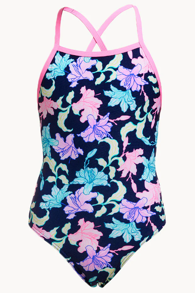 Girls Fast Flow Tie Me Tight One Piece - Image 3