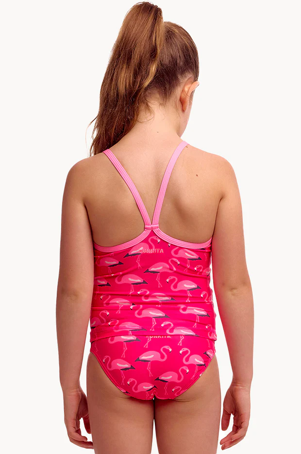 Girls Flaming Go Gos Tankini Set - Image 2