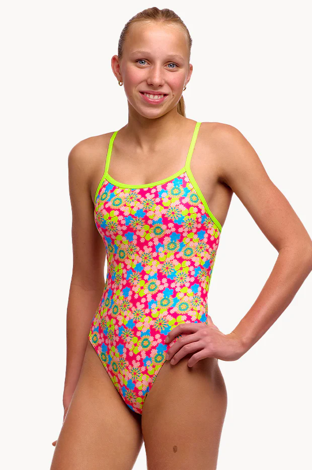 Girls Flow Blow Single Strap One Piece - Image 3