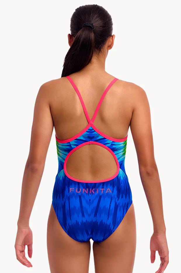 Girls Fly Time Diamond Back One Piece - Image 2
