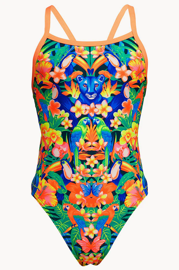 Girls Jungle Town Single Strap One Piece - Image 3