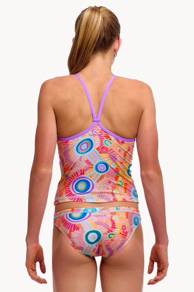 Girls Kulin Colour Tankini Set - Image 2