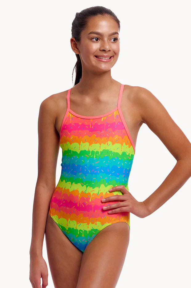 Girls Melting Mayhem Diamond Back One Piece - Image 3