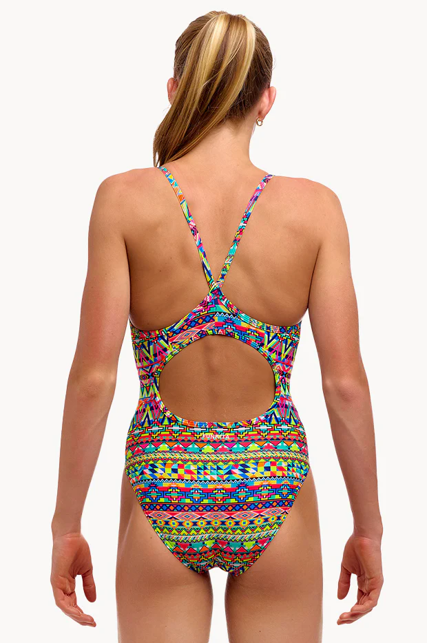 Girls Packed Up Diamond Back One Piece - Image 2