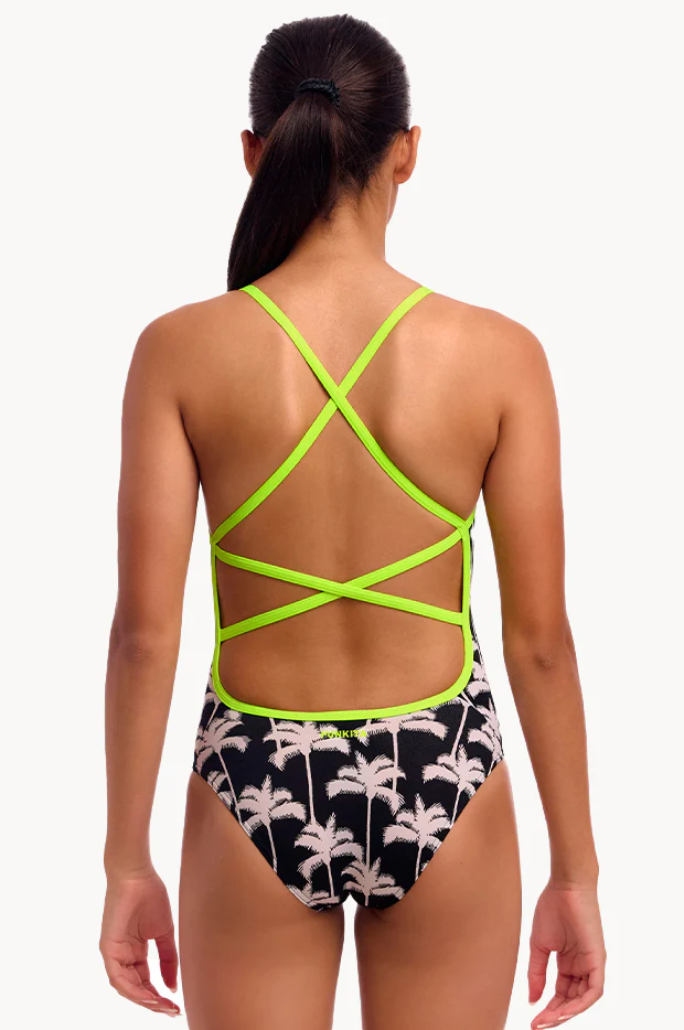 Girls Palm Night Strapped In One Piece - Image 2