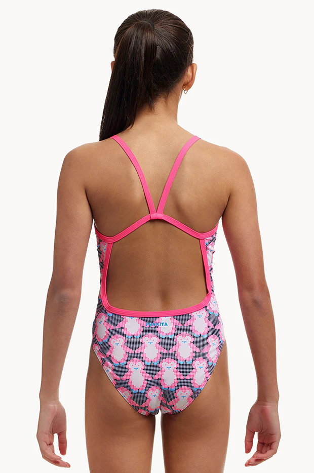 Girls Pen Guy Single Strap One Piece - Image 2
