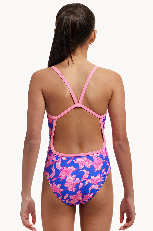 Girls Perfect Petal Single Strap One Piece - Image 2