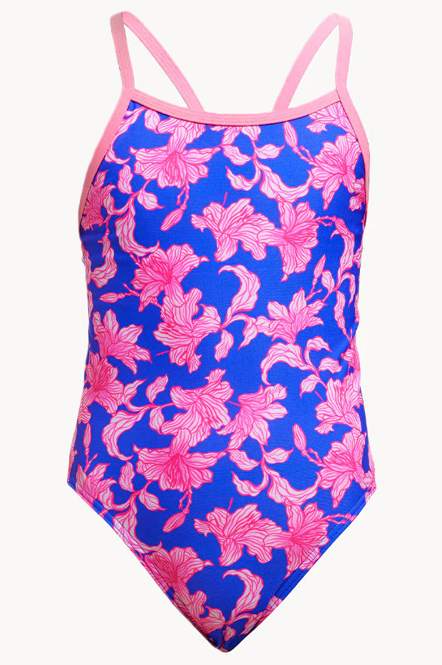 Girls Perfect Petal Single Strap One Piece - Image 3