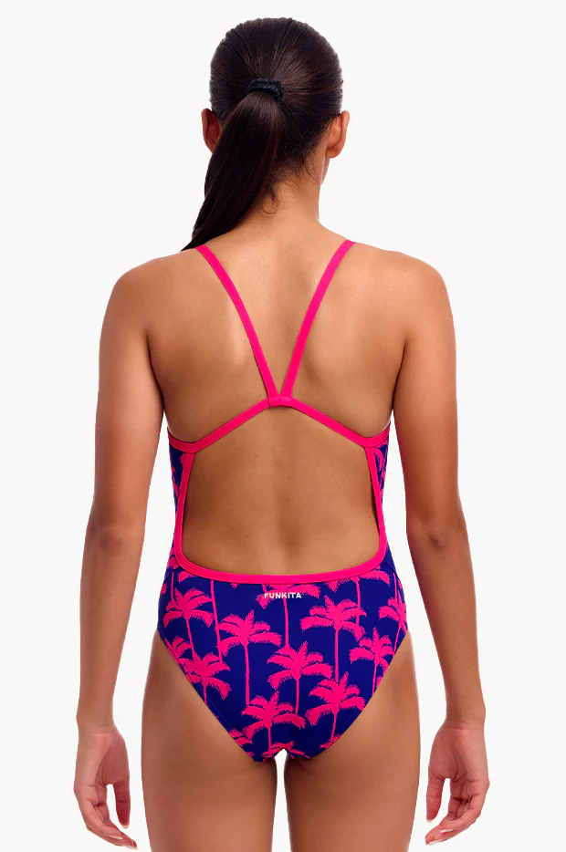 Girls Pinky Palms Single Strap One Piece - Image 2