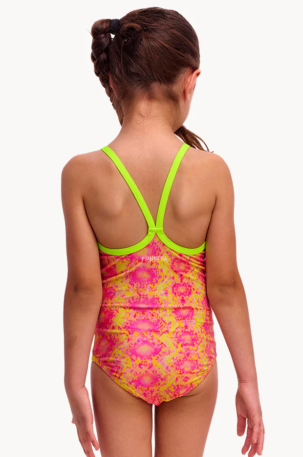 Girls Poison Pink One Piece - Image 2