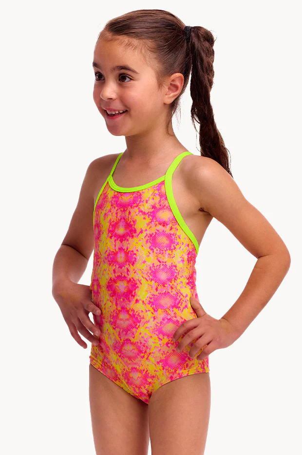 Girls Poison Pink One Piece - Image 3