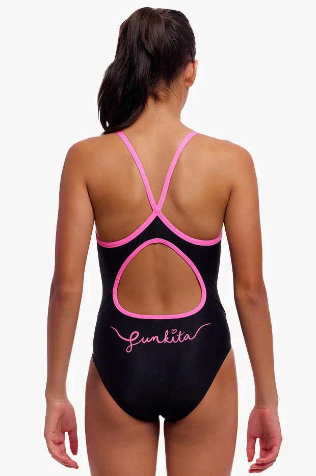 Girls Power Shift Diamond Back One Piece - Image 2