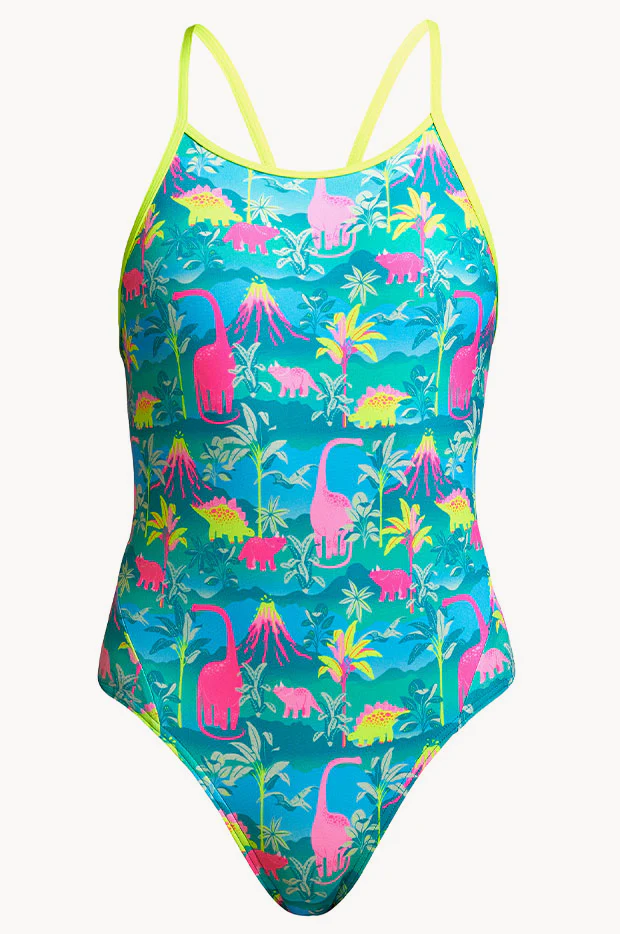 Girls Prehistoric Party Diamond Back One Piece - Image 3